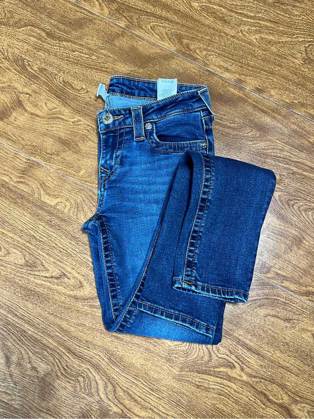 True Religion Women’s Med Wash Stella Low Rise Skinny Denim Jeans Size 28